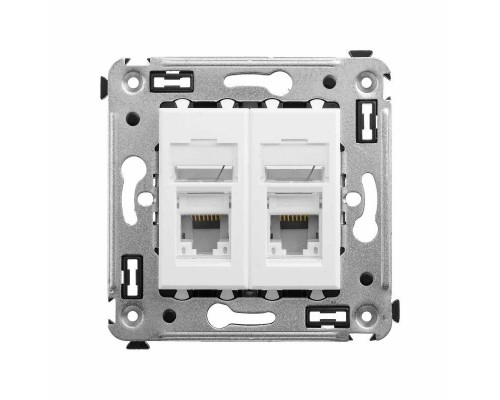 Розетка компьютерная 2-м СП Avanti "Белое облако" RJ45 кат.5E DKC 4400464