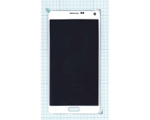 Дисплей (экран) в сборе с тачскрином для Samsung Galaxy Note 4 SM-N910C белый (Premium LCD)