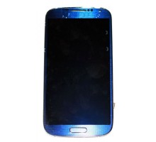 Дисплей (экран) в сборе с тачскрином full set для Samsung Galaxy S4 I9500 голубой цвет