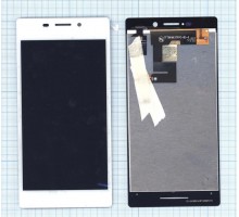 Дисплей (экран) в сборе с тачскрином для Sony Xperia M2 Aqua белый