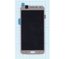 Дисплей (экран) в сборе с тачскрином для Samsung J701 Galaxy J7 Neo золото Premium LCD