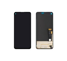 Дисплей (экран) в сборе с тачскрином для Google Pixel 4a (5G) черный (Premium LCD)