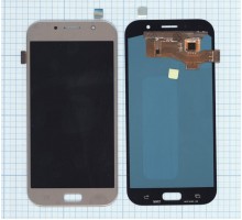 Дисплей (экран) в сборе с тачскрином для Samsung Galaxy A7 (2017) SM-A720F OLED золотистый