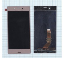 Дисплей (экран) в сборе с тачскрином для Sony Xperia XZ F8331 розовый