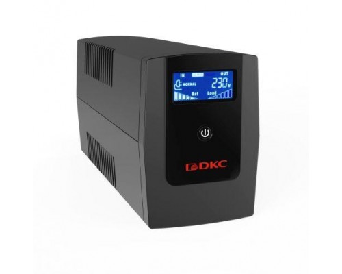 Источник бесперебойного питания ИБП Info LCD 1500В.А IEC C13 (4) USB + RJ45 DKC INFOLCD1500I