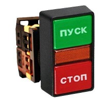 Кнопка AS-22N "Пуск-Стоп" прямоугольная 220В NO+NC EKF pbn-as-rec