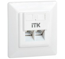 Розетка компьютерная 2-м СП RJ45 кат.6 FTP ITK CS2-1C06F-2-1