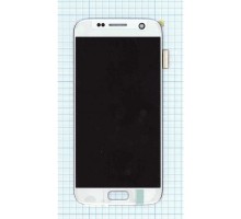 Дисплей (экран) в сборе с тачскрином для Samsung Galaxy S7 SM-G930F серебряный (Premium LCD)