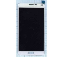 Дисплей (экран) в сборе с тачскрином для Samsung Galaxy Note 4 N9100 белый (Premium SC LCD)