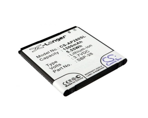 Аккумулятор CS-AP280SL SBP-28 для Asus A66, T20 3.7V / 1500mAh / 5.55Wh (CameronSino)