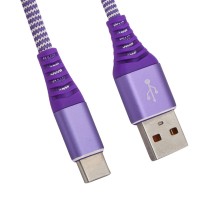 USB кабель "LP" Type-C "Носки" фиолетовый