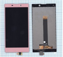 Дисплей (экран) в сборе с тачскрином для Sony Xperia L2, L2 Dual (H4311) розовый