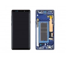 Дисплей (экран) в сборе с тачскрином для Samsung N960F Galaxy Note 9 с рамкой синий