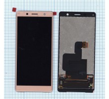 Дисплей (экран) в сборе с тачскрином для Sony Xperia XZ2 Compact (H8324) золотой