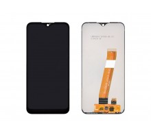 Дисплей (экран) в сборе с тачскрином для Samsung M015F (M01) (черный) (PREMIUM SC LCD) широкий коннектор