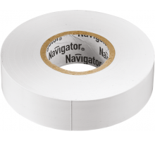 Изолента ПВХ 15мм (рул.20м) бел. NIT-B15-20/WH Navigator 71102