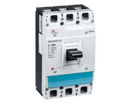 Выключатель автоматический 3п 400А 35кА AV POWER-3/3 TR AVERES EKF mccb-33-400-TR-av