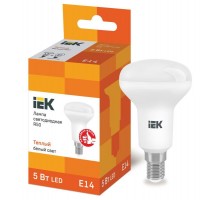 Лампа светодиодная ECO R50 5Вт 3000К тепл. бел. E14 450лм 230-240В IEK LLE-R50-5-230-30-E14