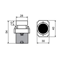 Кнопка XB2 желт. NO Rexant 36-5521