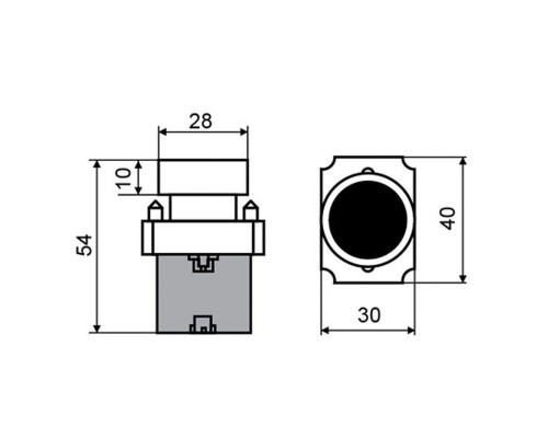 Кнопка XB2 желт. NO Rexant 36-5521