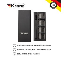 Набор отверток для точных работ RA-03 25 предметов Kranz KR-12-4753