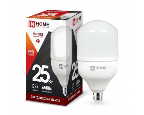 Лампа светодиодная LED-HP-PRO 25Вт 230В 6500К E27 2380лм IN HOME 4690612031064