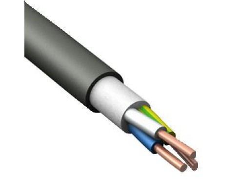 Кабель ВВГнг(А)-LS 3х1.5 (N PE) 0.66кВ (бухта 100м) (м) Конкорд 204