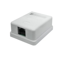 Розетка компьютерная 1-м 8P8C (RJ-45) UTP кат.5E SUPRLAN 10-0307