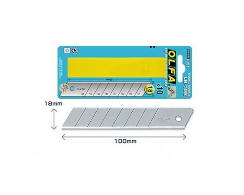 Сменные лезвия OLFA (Олфа) OL-LB-10B 10 шт.
