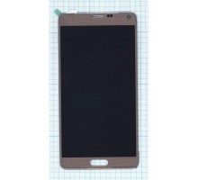 Дисплей (экран) в сборе с тачскрином для Samsung Galaxy Note 4 SM-N910C золотой (Premium LCD)