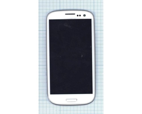 Дисплей (экран) в сборе с тачскрином для Samsung Galaxy S3 Duos GT-i9300i, i9301i GH97-15472B белый