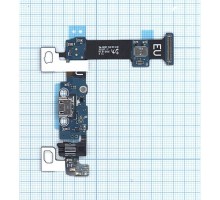 Шлейф разъема питания для Samsung Galaxy S6 Edge+ SM-G928F (с аудио разъемом)