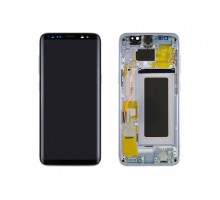 Дисплей (экран) в сборе с тачскрином для Samsung Galaxy S8 G950F с рамкой фиолетовый (Premium SC LCD)