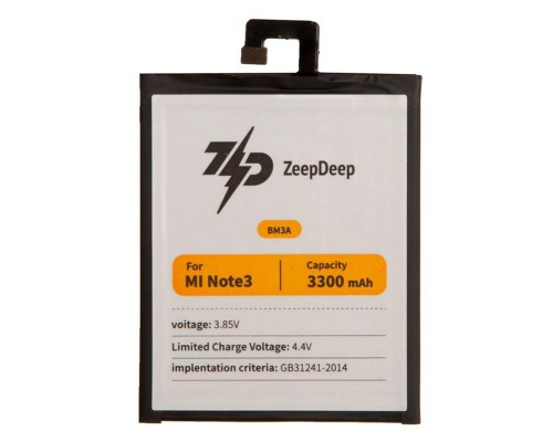 Аккумулятор ZeepDeep ASIA BM3A для Xiaomi Mi Note 3 3.8V 3300mAh