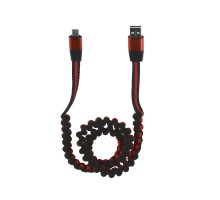 USB кабель "LP" Micro USB тянучка 0.75-1.2м черный