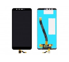 Дисплей (экран) в сборе с тачскрином для Huawei Y9 (2018) (FLA-LX1) черный (Premium LCD)