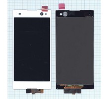 Дисплей (экран) в сборе с тачскрином для Sony Xperia C3 белый