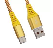 USB кабель "LP" Type-C "Носки" (желтый/блистер)