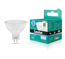 Лампа светодиодная LED3-JCDR/845/GU5.3 3Вт 4500К бел. GU5.3 235лм 220-240В Camelion 11368