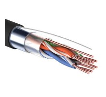 Кабель витая пара F/UTP 4х2х24AWG кат.5е медь наружн. прокл. черн. 305м (м) PROCONNECT 01-0154