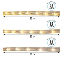 Шнур светодиодный Дюралайт фиксинг 2Вт 30LED/м тепл. бел. (уп.100м) Neon-Night 121-126-6