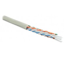 Кабель витая пара U/UTP кат.6 4х2х23AWG solid PVC UUTP4-C6-S23-IN-PVC-GY-305 сер. 305м (м) Hyperline 42047