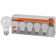 Лампа светодиодная LED Value LVCLA60 7SW/830 грушевидная матовая E27 230В 2х5 RU (уп.5шт) OSRAM 4058075577626