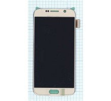 Дисплей (экран) в сборе с тачскрином для Samsung Galaxy S6 SM-G920 TFT с регулировкой яркости (золото)