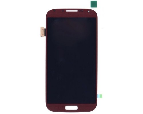 Дисплей (экран) в сборе с тачскрином для Samsung Galaxy S4 I9500 red красный