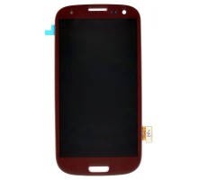 Дисплей (экран) в сборе с тачскрином для Samsung Galaxy S3 I9300 красный