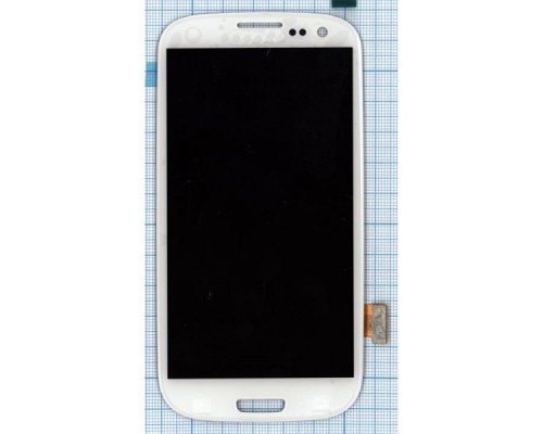 Дисплей (экран) в сборе с тачскрином для Samsung Galaxy S3 GT-I9300 белый