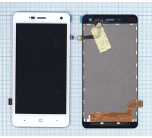 Дисплей (экран) в сборе с тачскрином для ZTE Blade L3 белый