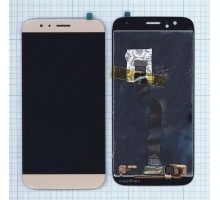 Дисплей (экран) в сборе с тачскрином для Huawei G8 золотистый