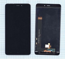 Дисплей (экран) в сборе с тачскрином для Xiaomi Redmi Note 4 черный